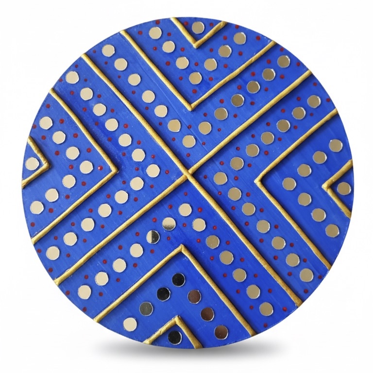 Geometric Glimmer Wall Art